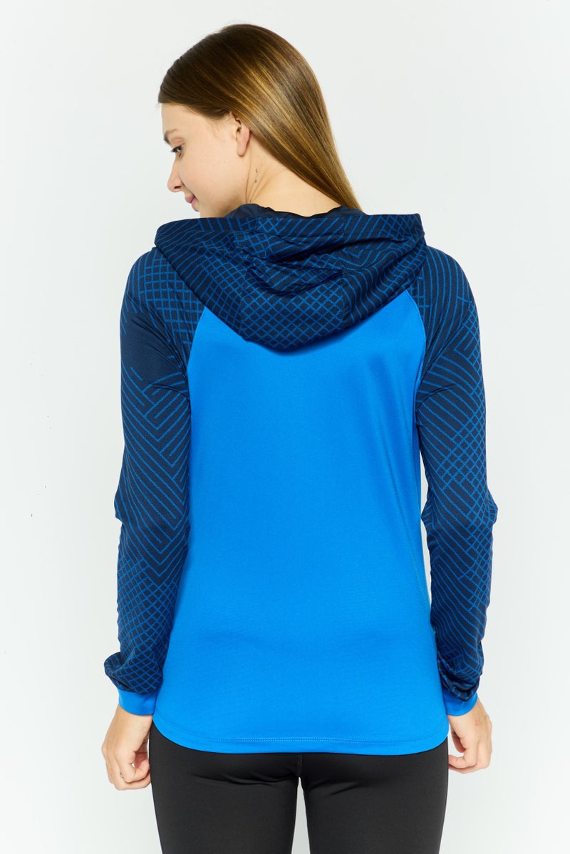 Nike هودي تدريب ضيق للنساء، مجموعة زرقاء - Image 3