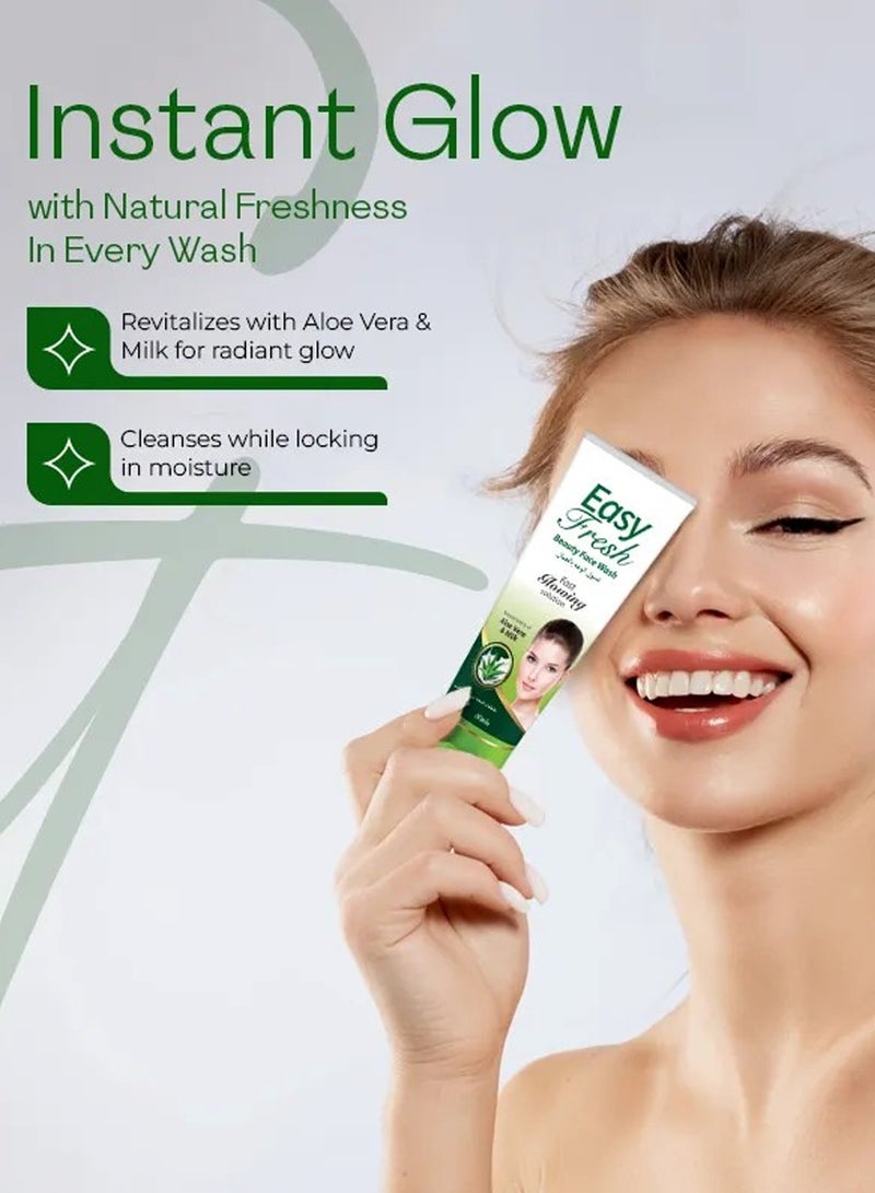 Easy Fresh Set of 3 Youthful & Radiant Glow to the Skin with Beauty Face Wash - Reduces Redness & Inflammation, Face Wash for All Skin Types 60ml - Image 3