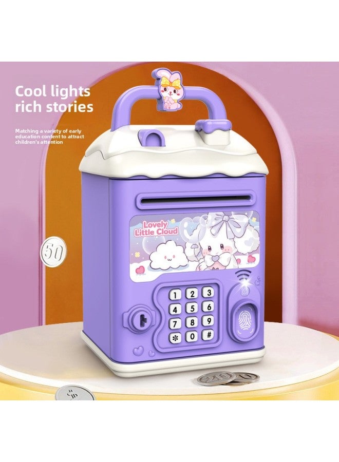 Cartoon Explosions Piggy Bank Manual Opening Creative Children's Piggy Bank Fingerprint Digital Password Key Unlock Multi-function-Color:797/pickup Battery Version {multi-function Manual Door} Free Gift Package - Image 5