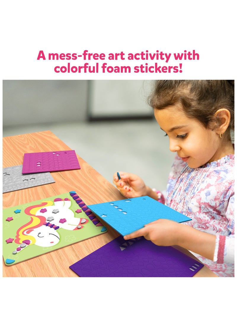 Skillmatics Fun with Foam Unicorns & Princesses, No Mess Felt Sticker Art for Kids, 3D Foam Stickers, DIY Craft Kits, Gifts for Girls & Boys Ages 3, 4, 5, 6, 7 - Image 3