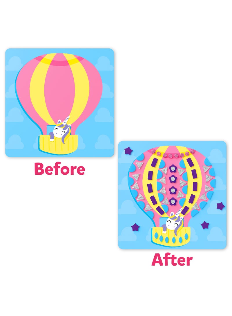 Skillmatics Fun with Foam Unicorns & Princesses, No Mess Felt Sticker Art for Kids, 3D Foam Stickers, DIY Craft Kits, Gifts for Girls & Boys Ages 3, 4, 5, 6, 7 - Image 5
