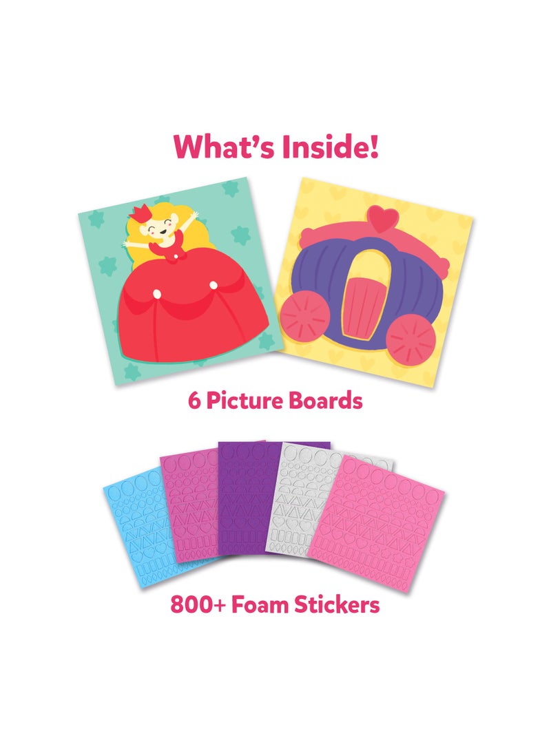 Skillmatics Fun with Foam Unicorns & Princesses, No Mess Felt Sticker Art for Kids, 3D Foam Stickers, DIY Craft Kits, Gifts for Girls & Boys Ages 3, 4, 5, 6, 7 - Image 2