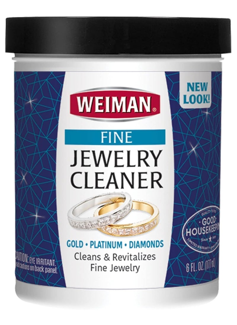 Weiman - Weiman Fine Jewelry Cleaner 6oz Use on Gold Platinum Diamonds and Gem Stones Cleans and Revitalizes Fine Jewelry - Image 1