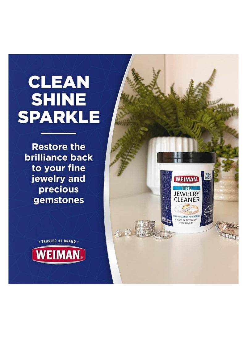 Weiman - Weiman Fine Jewelry Cleaner 6oz Use on Gold Platinum Diamonds and Gem Stones Cleans and Revitalizes Fine Jewelry - Image 1