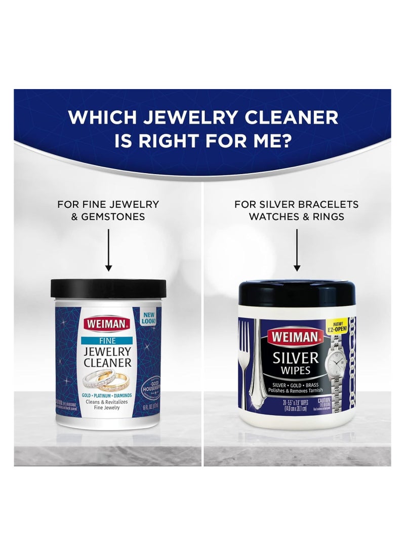 Weiman - Weiman Fine Jewelry Cleaner 6oz Use on Gold Platinum Diamonds and Gem Stones Cleans and Revitalizes Fine Jewelry - Image 1