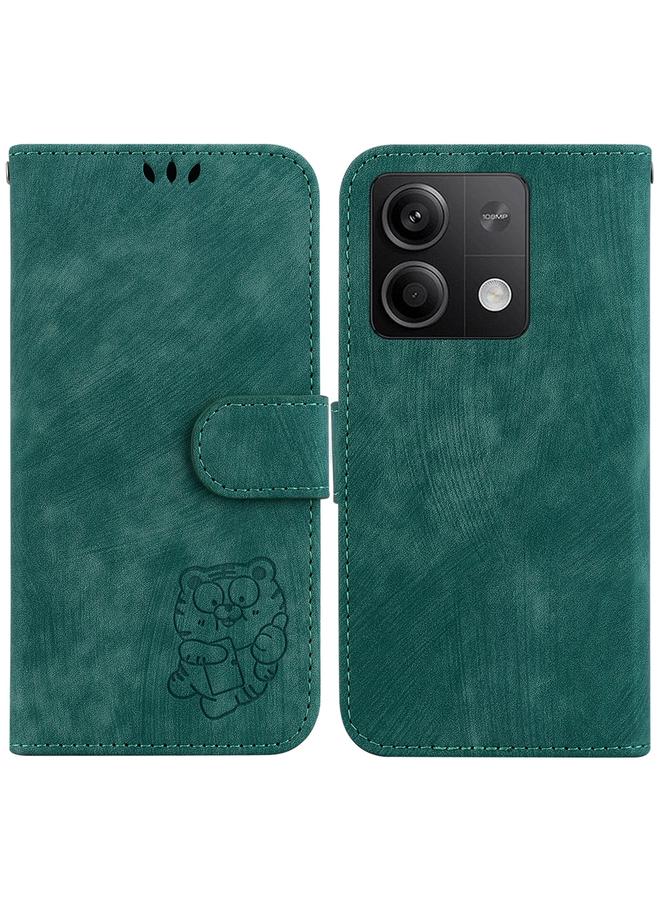 Case For Xiaomi Redmi Note 13 5G Little Tiger Embossed Leather Phone Case