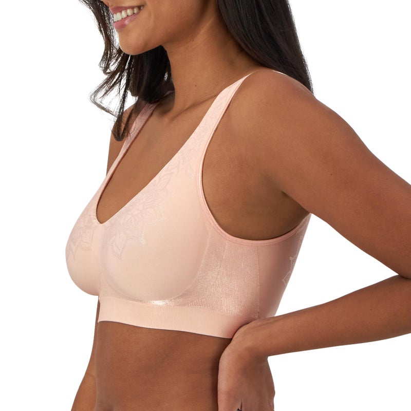 Bali womens Comfort Revolution Comfortflex Fit Wireless Df3484 Bra, Light Buff Aztec, Large US - Image 2