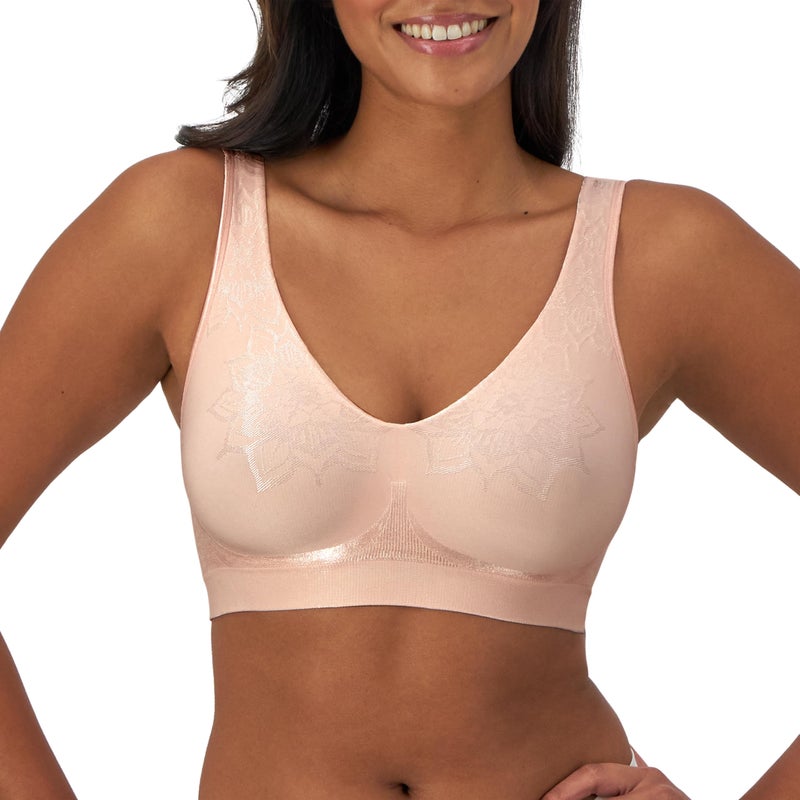 Bali womens Comfort Revolution Comfortflex Fit Wireless Df3484 Bra, Light Buff Aztec, Large US - Image 1