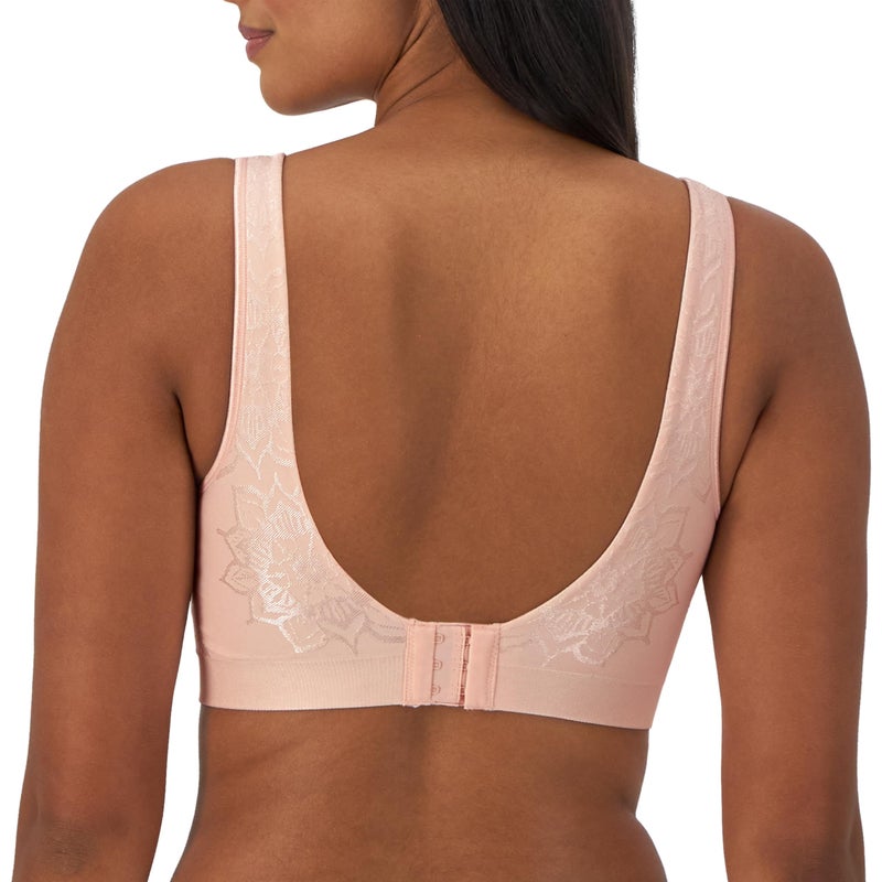 Bali womens Comfort Revolution Comfortflex Fit Wireless Df3484 Bra, Light Buff Aztec, Large US - Image 3