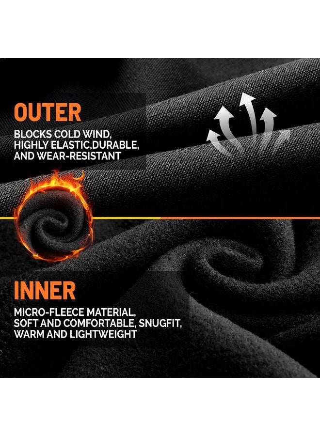 GXCROR Winter Balaclava Ski Mask, Windproof and Warm, Full Face Mask for Skiing, Motorcycling, Fishing, Running and Outdoor Activities, black, One Size - Image 4
