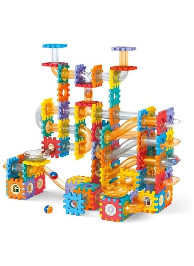 226-Piece DIY Pipeline Rolling Ball Building Block Set, Imaginative Construction and STEM Learning Toy for Kids