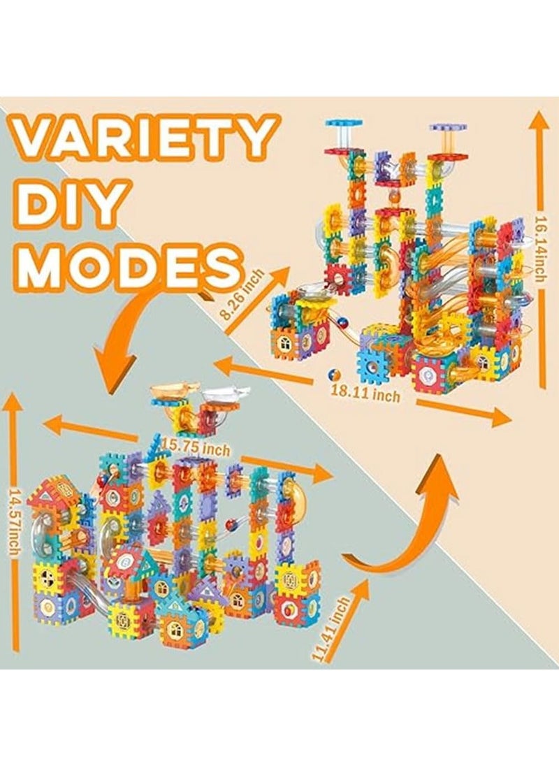 226-Piece DIY Pipeline Rolling Ball Building Block Set, Imaginative Construction and STEM Learning Toy for Kids