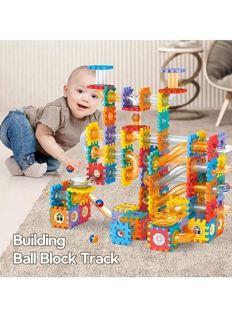 226-Piece DIY Pipeline Rolling Ball Building Block Set, Imaginative Construction and STEM Learning Toy for Kids