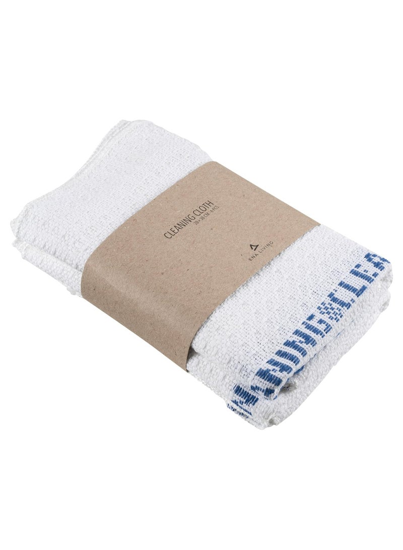 Abena 100% Cotton Dish Cloths (38x38cm), Pack of 6 - Perfect Kitchen Dish Cloths for Washing Up and Cleaning