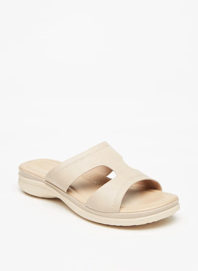 Flora Bella By Shoexpress Women's Solid Slip-On Comfort Sandals