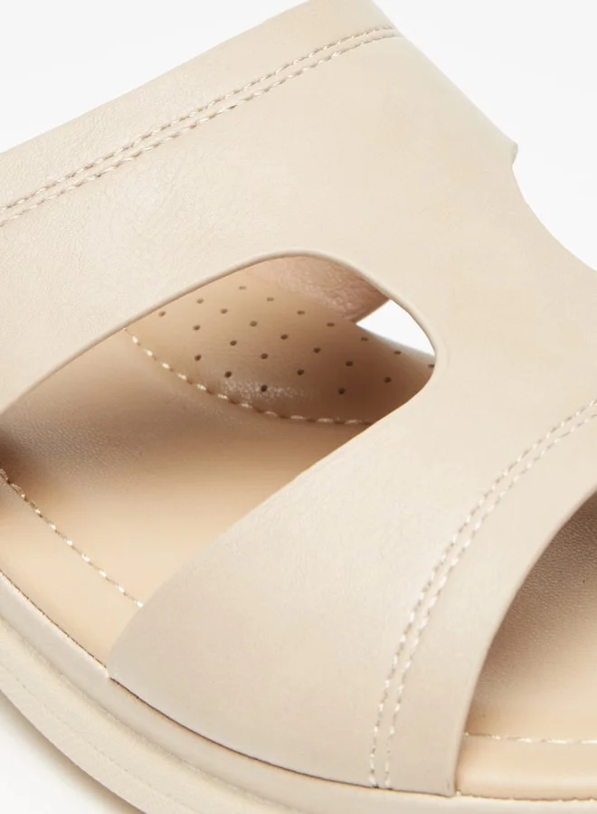 Flora Bella By Shoexpress Women's Solid Slip-On Comfort Sandals