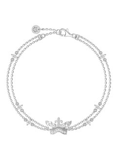 AWNL Women's Sterling Silver Bracelet of Crown Charm  - Image 4
