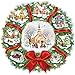 Bits and Pieces 750 Piece Jigsaw Puzzle for Adults The Village Wreath Christmas Wreath Holiday by Artist Rosiland Solomon Completed Puzzle Size 20 x 27 - Image 2