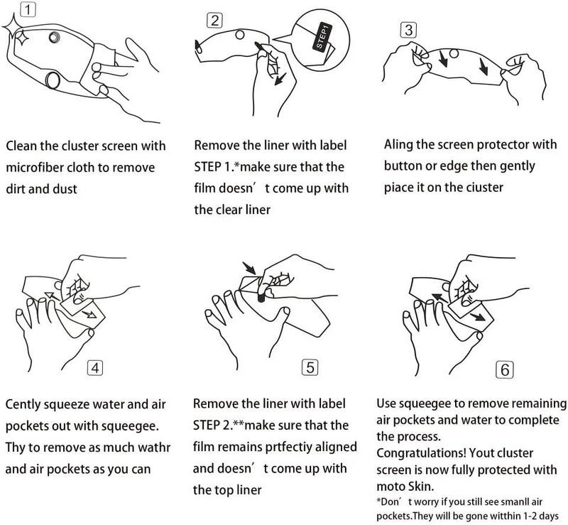 Vuzmode Motorcycle Dashboard Protection Film for Husqvarna Norden 901 - Image 5
