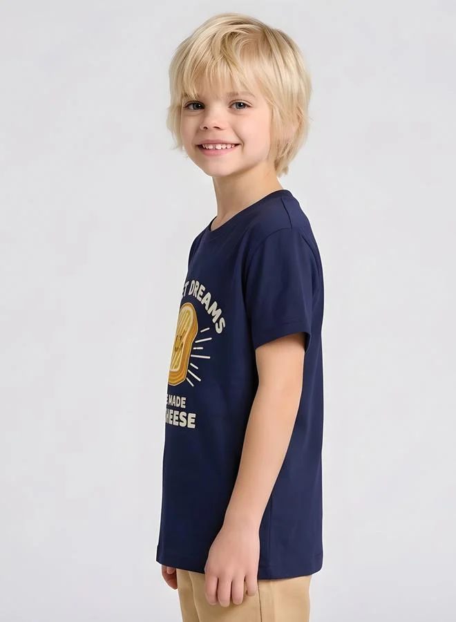 تايك تو Boys Regular Fit Graphic T-Shirt By Juniorloom