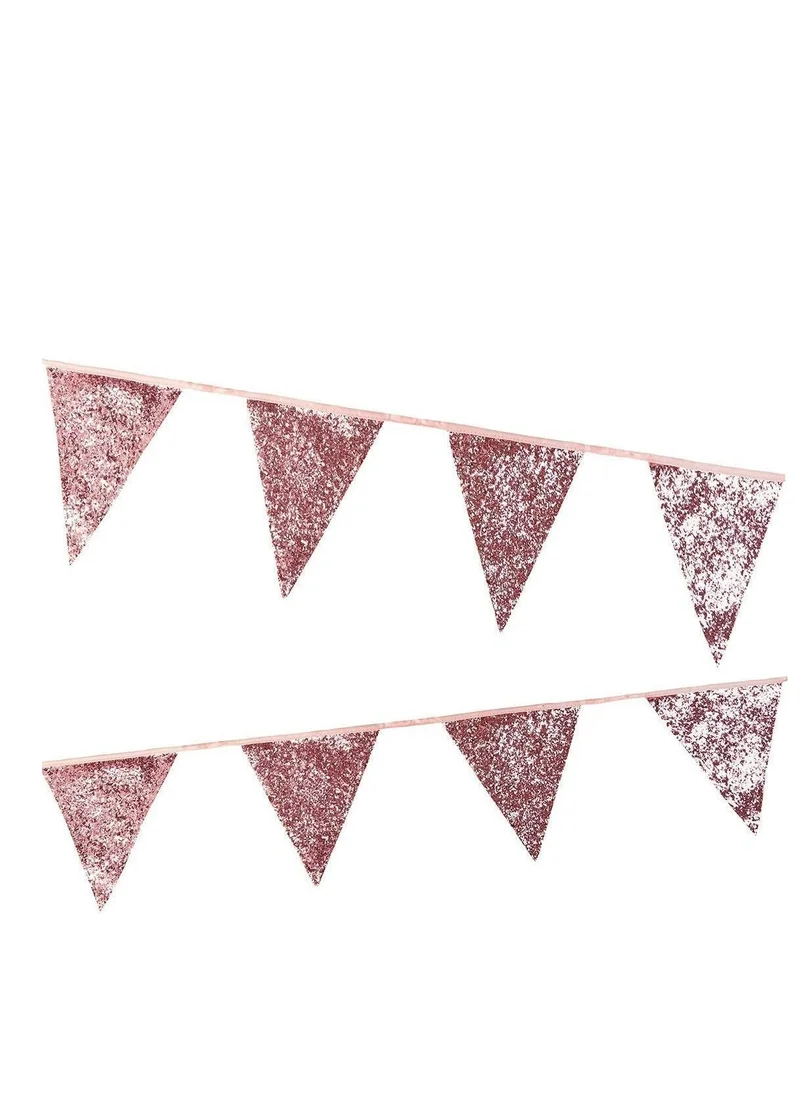 Talking Tables Pink Glitter Bunting