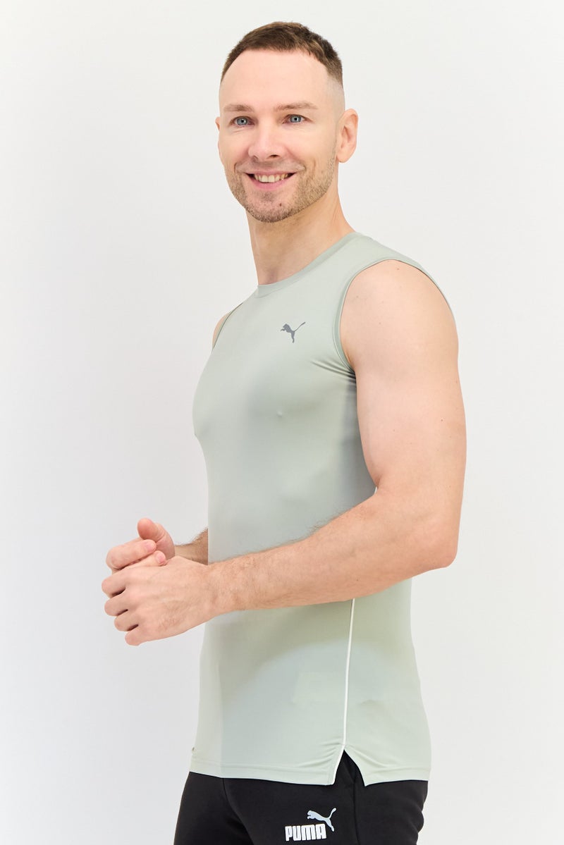 Puma x One8 Men Sportswear Fit Brand Logo Training Vest, Light Sage - Image 3