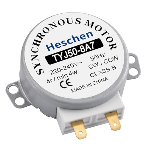 Heschen Synchronous Motor TYJ50-8A7 220-240VAC 4R/Min CW/CCW 50Hz for Microwave Oven Turn Table - Image 1