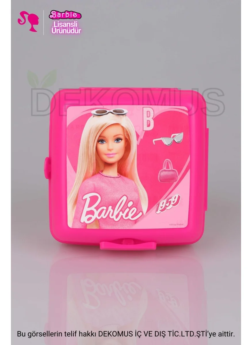 Barbie Decomus with Licensed Water Bottle and 2-Layer Lunch Box Food Set New Season