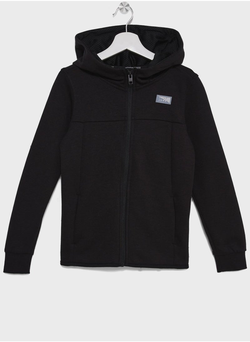 Jack & Jones Junior - Youth Zip Through Hoodie - Image 1