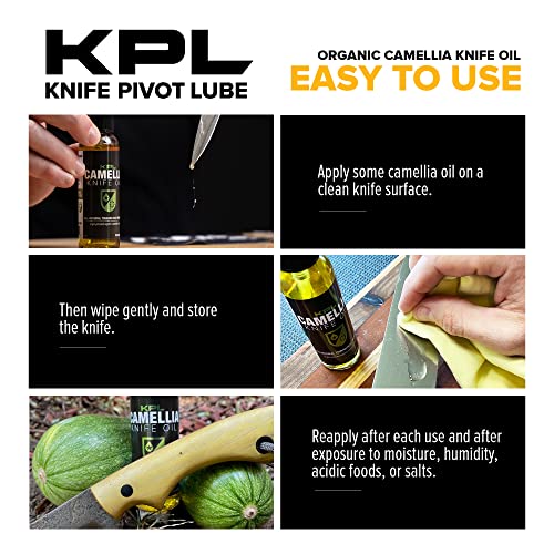 Knife Pivot Lube – Camellia Knife Oil for Blades – Tsubaki, Honing Oil for Cleaning and Blade Care – 60ml Spray Bottle - Image 3
