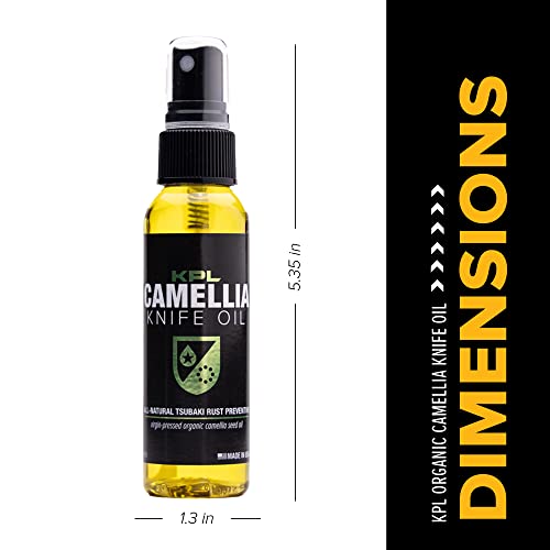 Knife Pivot Lube – Camellia Knife Oil for Blades – Tsubaki, Honing Oil for Cleaning and Blade Care – 60ml Spray Bottle - Image 4