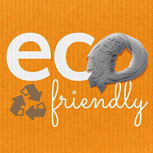 Happyluxe Travel Shawl Wraps for Women - Eco-Cashmere Wrap 68x35in. Grey Pashmina Scarf, Airplane Blanket. Made In USA - Image 5