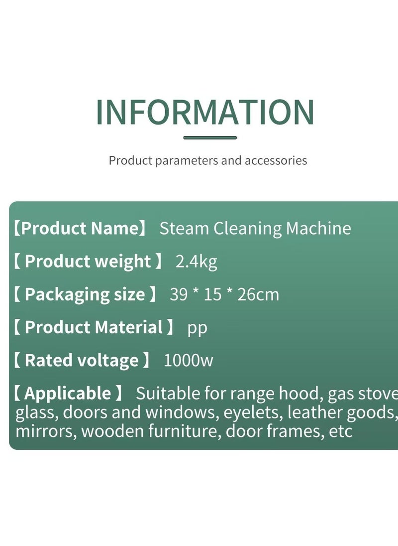 Laseta - High Pressure Steam Cleaner ，Multi-functional household high-temperature cleaning machine，Portable Steam Small Household Kitchen Handheld Steam Cleaner - Image 1
