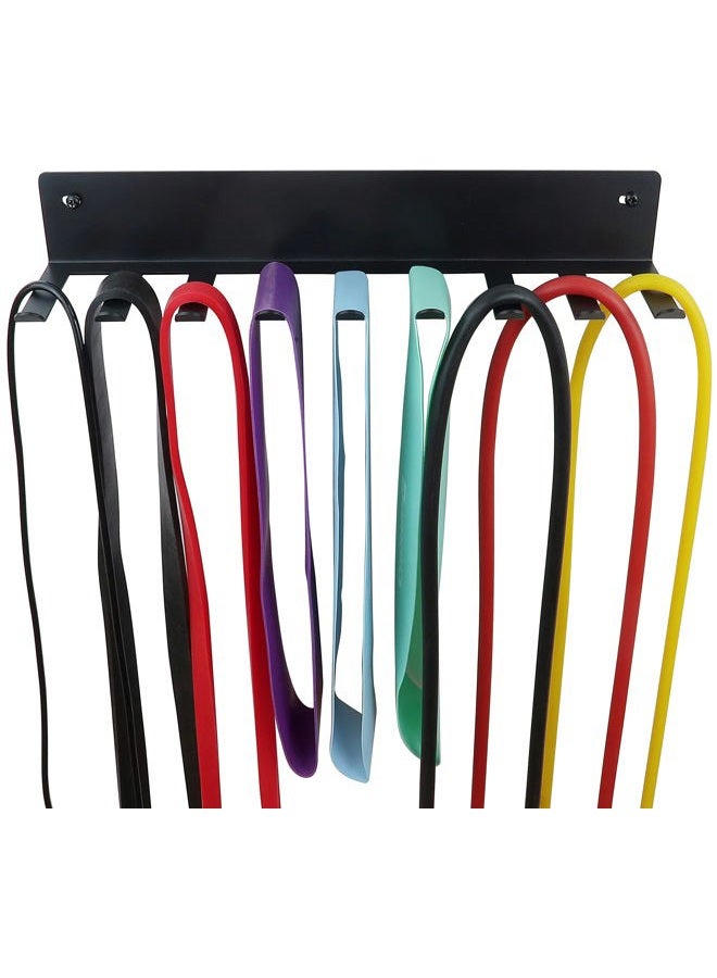 Tamisom Multi-Purpose Storage Rack Resistance Bands Rack Gym Storage Rack Fitness Bands Rack Heavy Duty Rack for Resistance Bands, Straps, Jump Ropes, Foam Rollers, Chains, Weight Belts, Tools Small black - Image 5