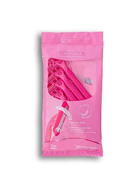 Disposable Razor Blades For Women 5 pieces