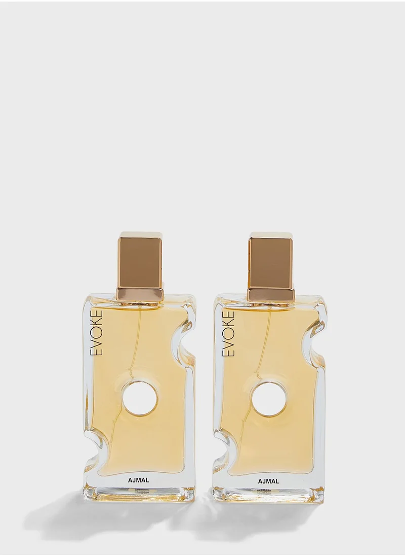 Ajmal Evoke Gift Set For Women - Evoke EDP 75ml, Evoke Hair Mist 50ml & Evoke Body Mist 50ml