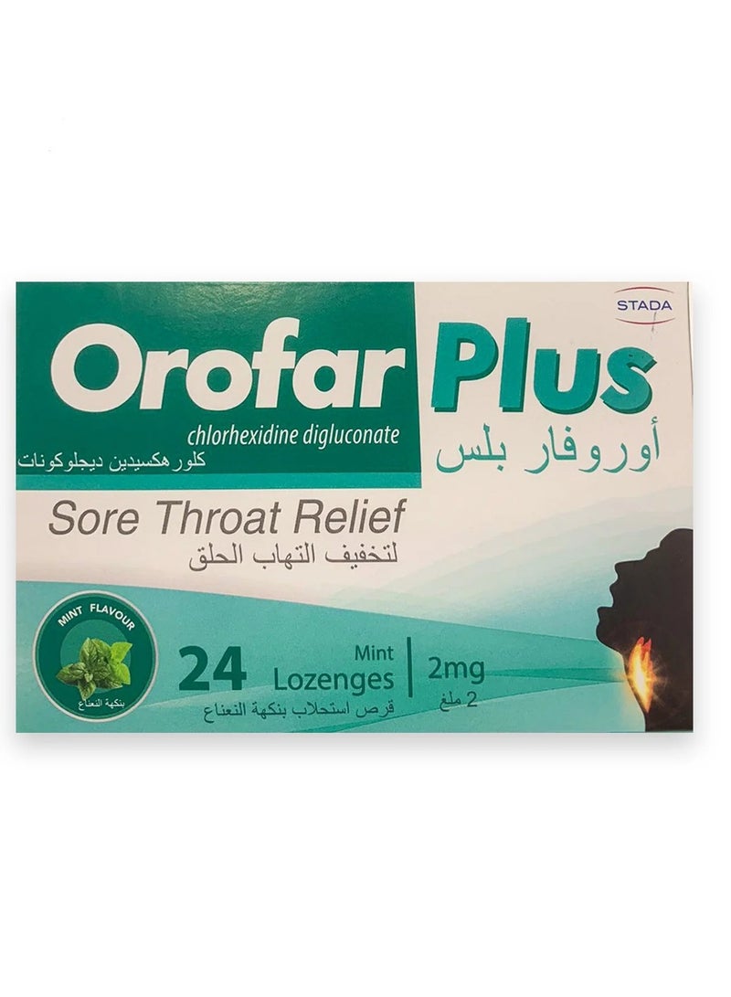 Orofar Plus Mint Lozenges 24S