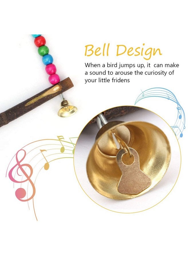 YOSOO Bird Swing, Multi-Color 5.5 x 5.6 Inch Wooden Bird Swings Budgie Swing Toys Hammock for Parakeets Budgie Bird - Image 5