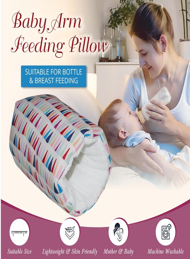 Gordon Cradle Arm Pillow,Baby Breastfeeding, Breastfeeding and Bottle Feeding Head Support Pillow, Soft Cotton Cozy Pillow for Feeding Baby Travel Friendly and Washable (REO) - Image 3