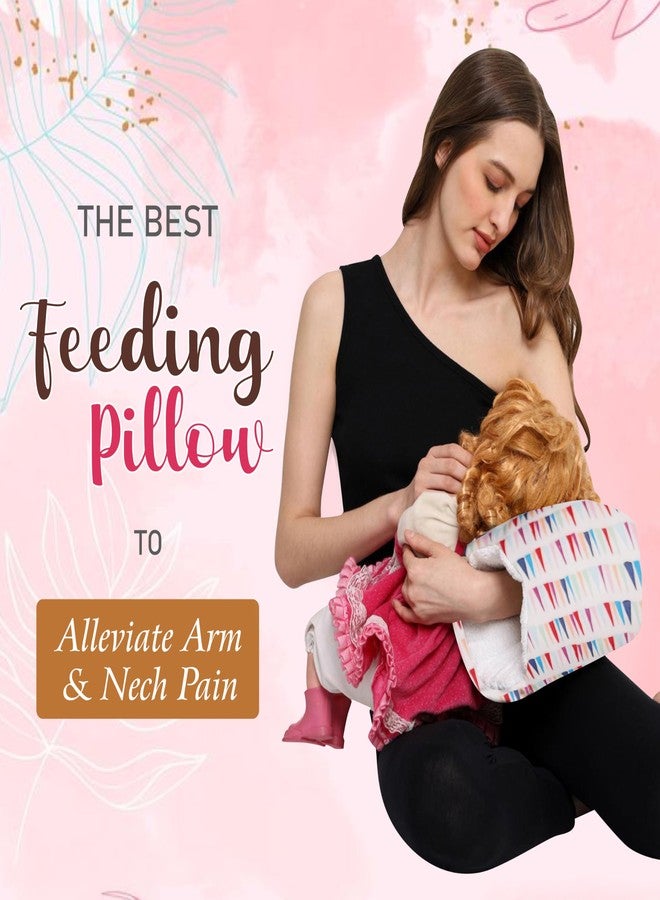 Gordon Cradle Arm Pillow,Baby Breastfeeding, Breastfeeding and Bottle Feeding Head Support Pillow, Soft Cotton Cozy Pillow for Feeding Baby Travel Friendly and Washable (REO) - Image 5