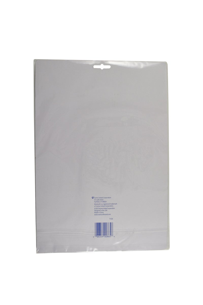 Westcott T-826 Jumbo Circles Template, Plastic Shape Template Tool, 8.75 by 11.5 in - Image 5