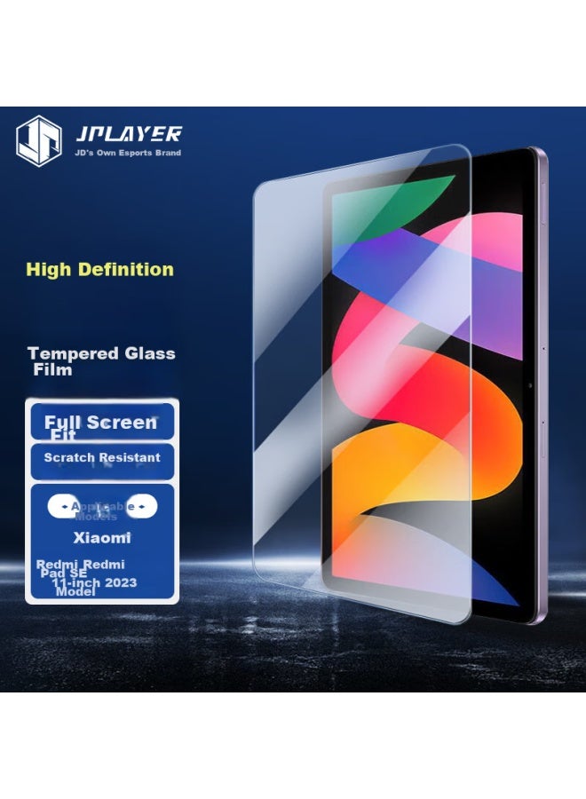 Jplayer Tempered Glass Screen Protector For Redmi Pad Se 11-inch Tablet, Full-screen High-definition Glass Protective Film, Anti-fingerprint, Smooth, Scratch-resistant - Image 1