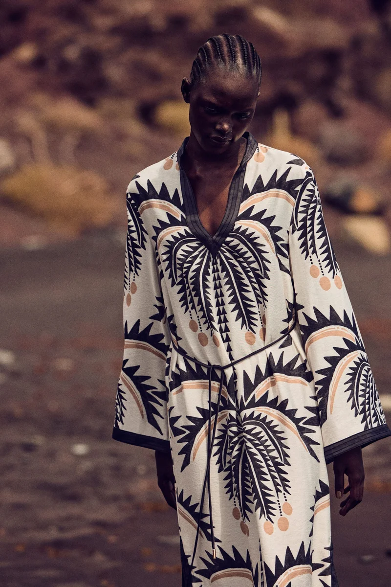 H&M Tie-belt tunic dress