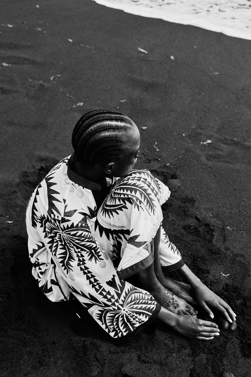 H&M Tie-belt tunic dress