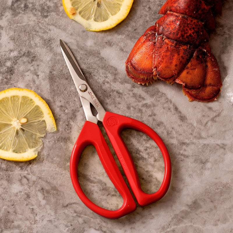 Joyce Chen Original Unlimited Kitchen Scissors All Purpose Kitchen Shears With Comfortable Handles, Red - Image 2