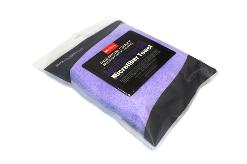 Maxshine 16â€x24â€ Edgeless Purple Microfiber Towel (500GSM) - Double-Sided, Plush Car Drying Towel for Detailing - Professional Auto Detailing - Image 5