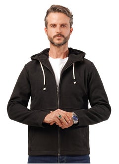Men's Gogh Jacket -With Collar With Fur - Black