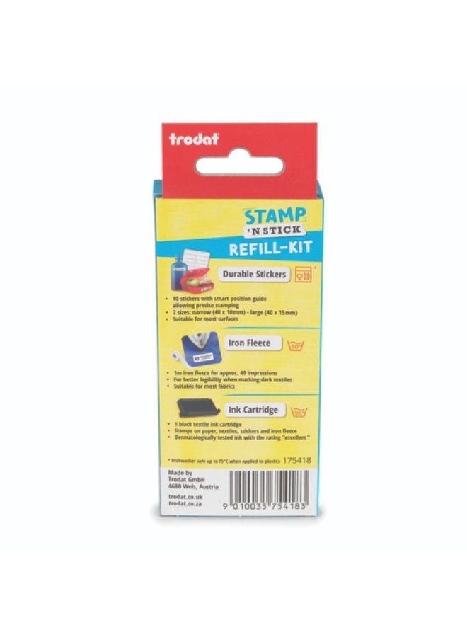 ترودات طقم إعادة تعبئة Trodat Stamp 'N Stick 199016 لختم المنسوجات - Image 4
