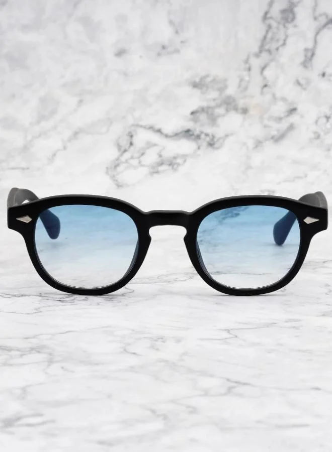  اكسبليست باوتس نظارات شمسية أنيقة   رجالي ونسائي أسود مطفي أزرق متدرج
