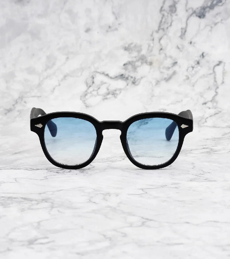 Explicit Poets Explicit Poets Unisex JOHNNY Matt Black - Gradient Blue Stylish Sunglasses, 2EP2M